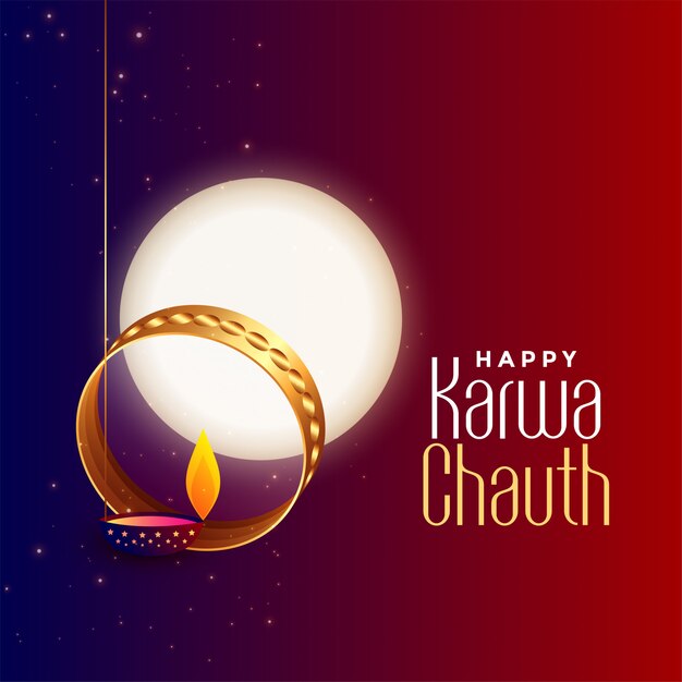 Fondo feliz de Karwa Chauth