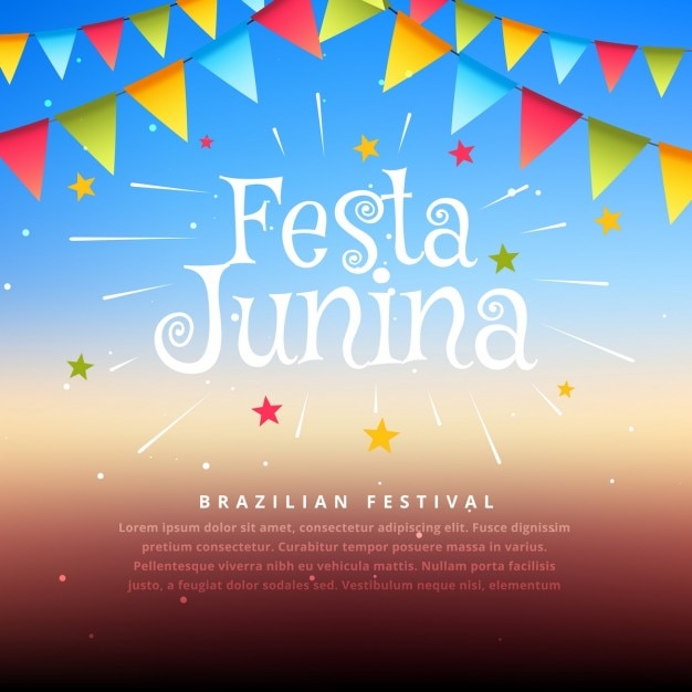 Fondo del festival brasileño de la fiesta junina