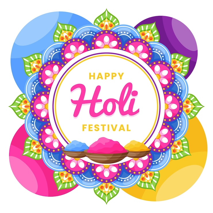 Vector gratuito fondo del festival holi