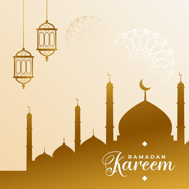 Fondo del festival de la mezquita musulmana árabe ramadan kareem