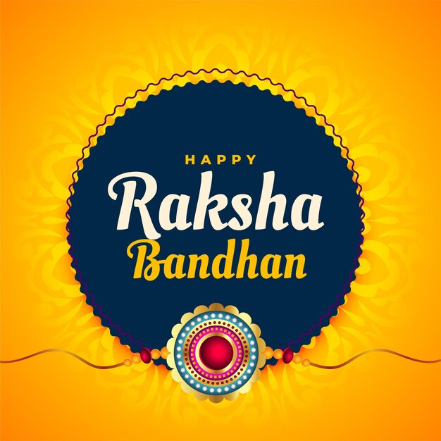 Fondo del festival raksha bandhan con diseño rakhi