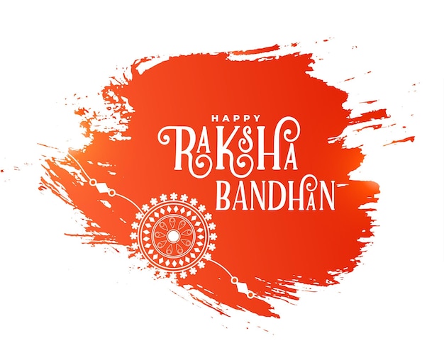 Fondo de festival de raksha bandhan de estilo acuarela