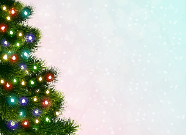Fondo festivo del árbol de navidad