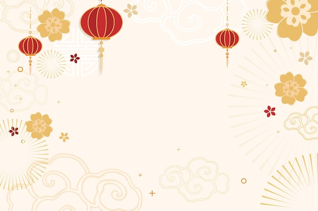 Fondo festivo de celebración de año nuevo chino