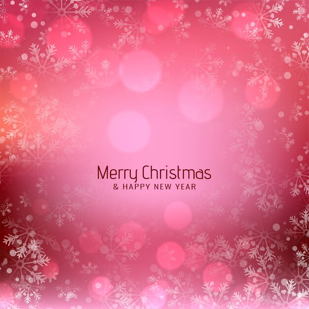 Fondo festivo de feliz Navidad rosa brillante
