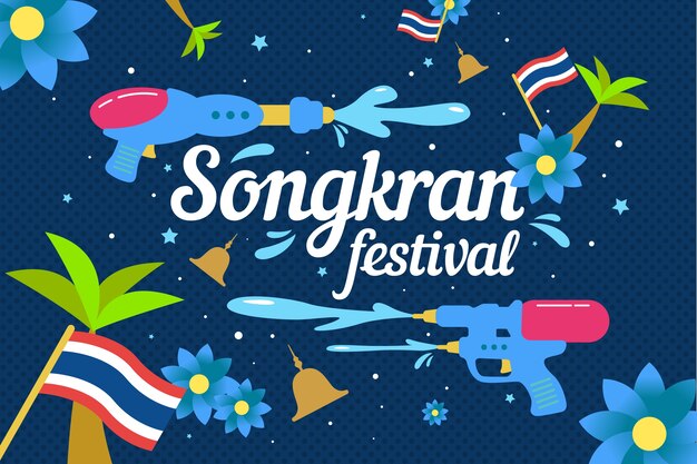 Fondo festivo del festival songkran