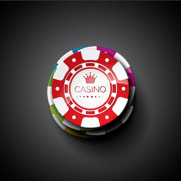 Vector gratuito fondo de fichas de casino