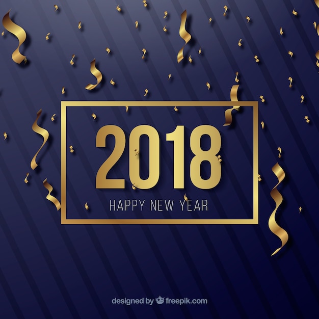 Fondo de fiesta de año nuevo 2018
