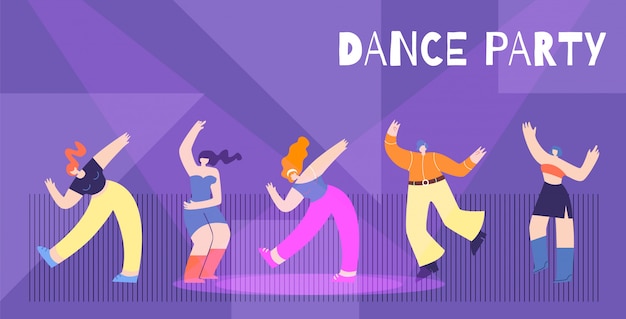 Fondo de fiesta de baile de motivación