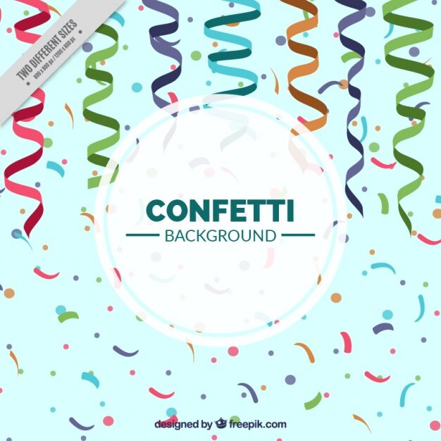 Fondo de fiesta de confeti de colores 
