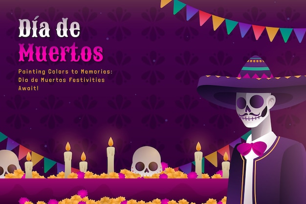 Fondo para la fiesta del dia de muertos