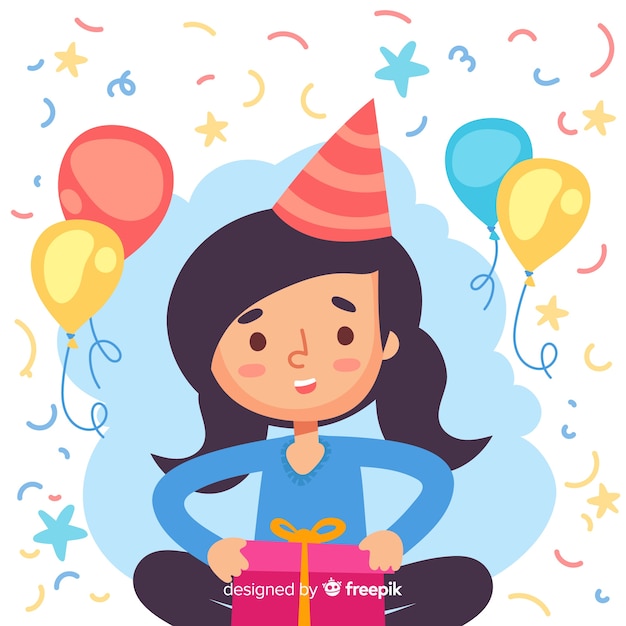 Vector gratuito fondo de fiesta de feliz cumpleaños