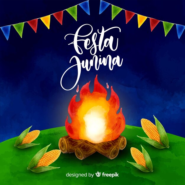 Fondo de la fiesta de Junina
