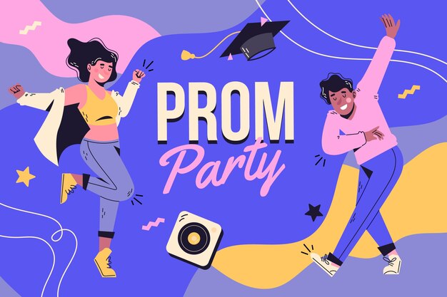 Fondo de fiesta plano