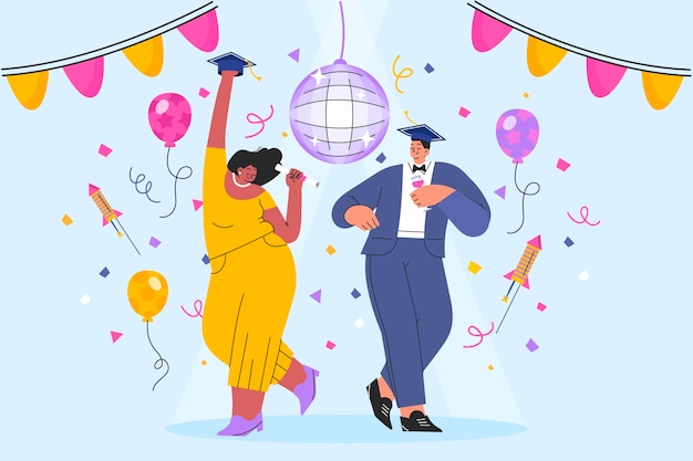 Fondo de fiesta plano