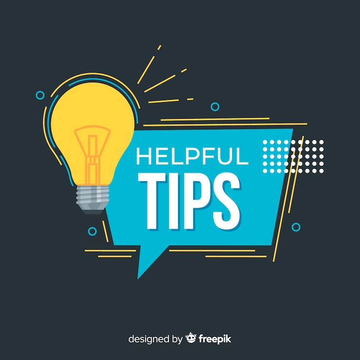 Vector gratuito fondo flat de consejos útiles