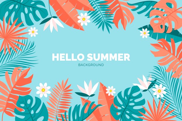Fondo flat de verano