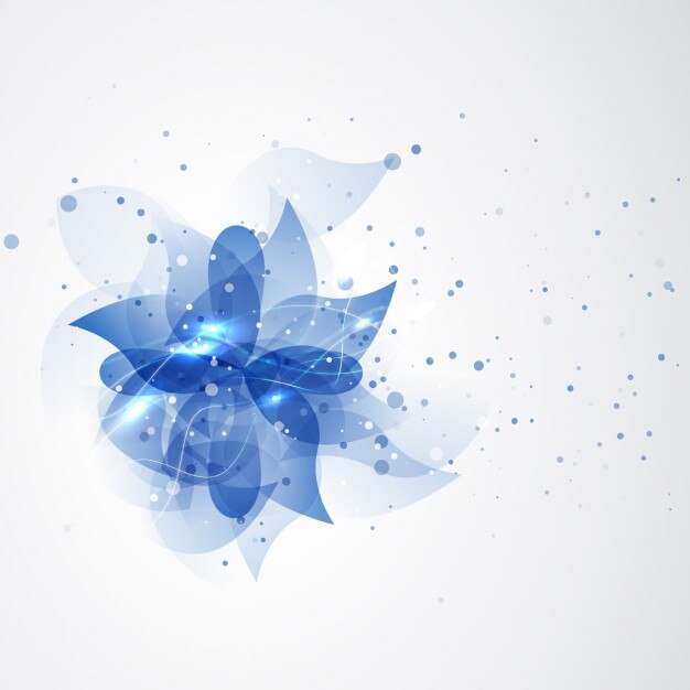 Fondo de flor azul abstracta
