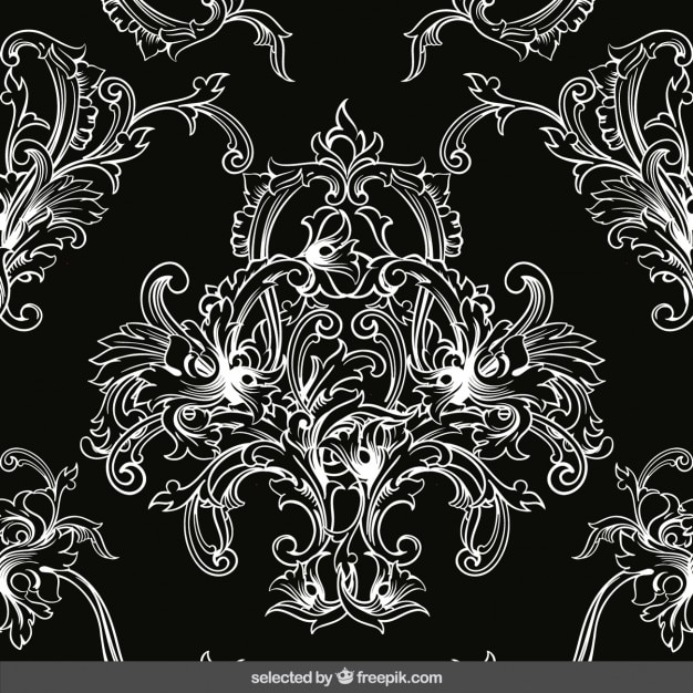 Vector gratuito fondo de flor ornamental