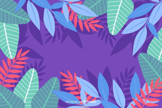 Fondo floral abstracto dibujado a mano