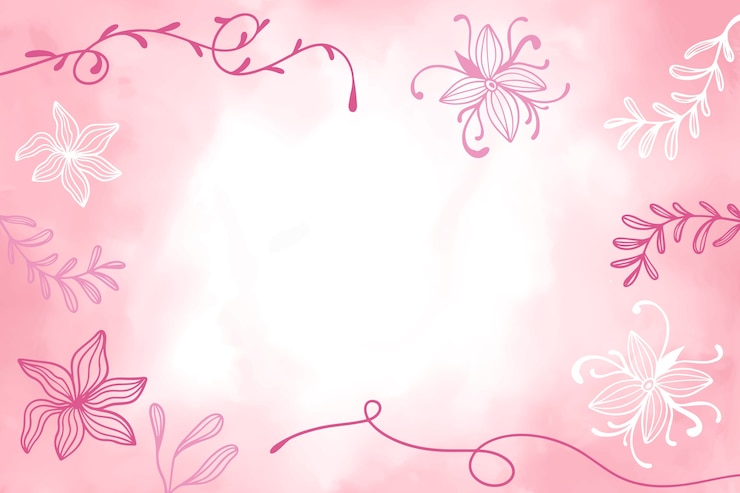 Vector gratuito fondo floral abstracto dibujado a mano