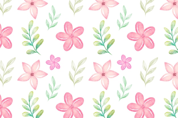 Fondo floral acuarela con colores suaves