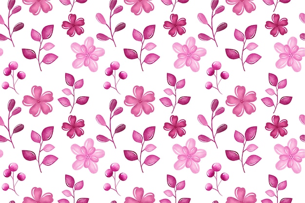 Fondo floral acuarela monocromática