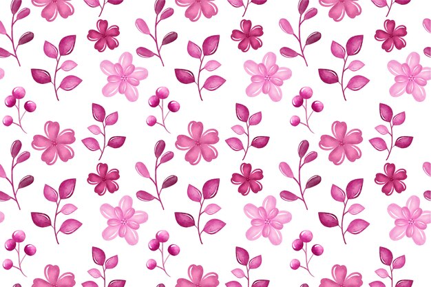 Fondo floral acuarela monocromática