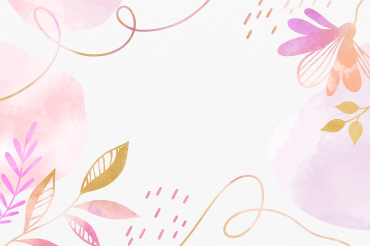 Vector gratuito fondo floral de acuarela pintado a mano