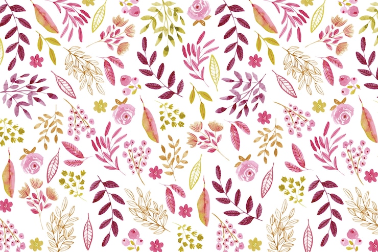 Vector gratuito fondo floral acuarela