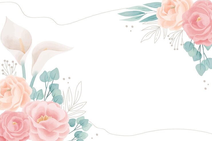 Vector gratuito fondo floral acuarela