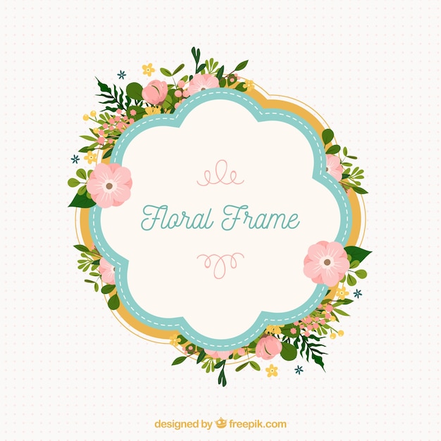 Vector gratuito fondo floral adorable dibujado a mano