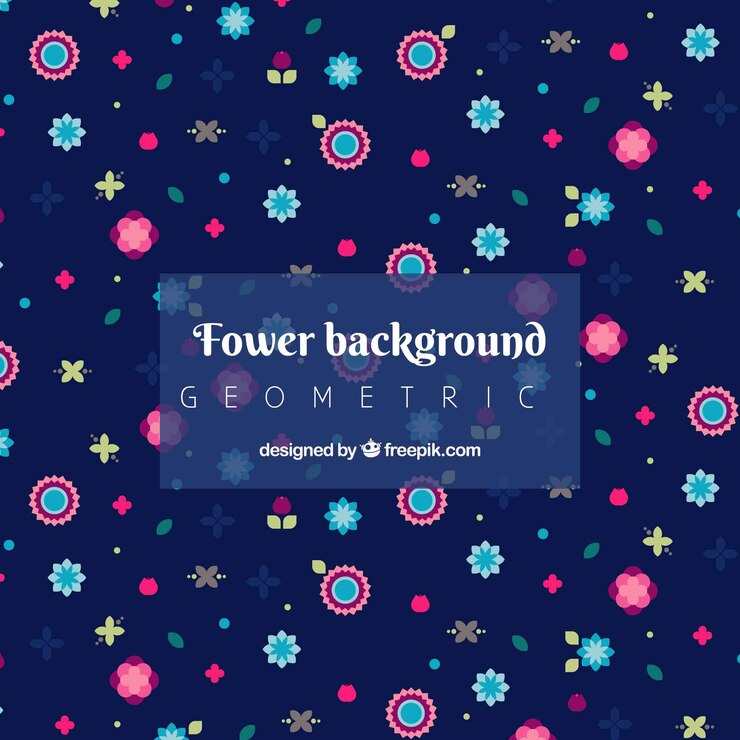 Vector gratuito fondo floral adorable con diseño plano