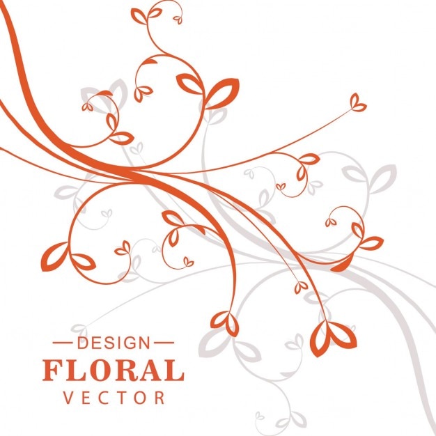 Vector gratuito fondo floral en blanco y negro