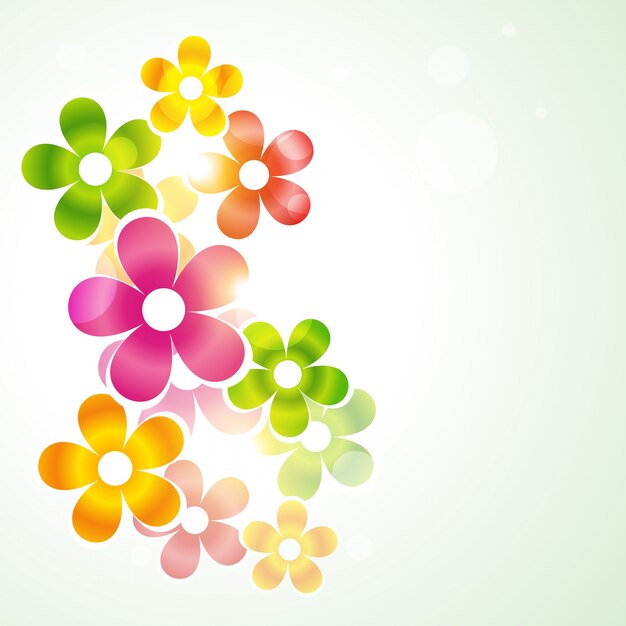 Fondo floral brillante