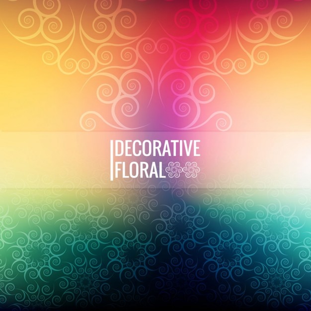 Vector gratuito fondo floral decorativo colorido