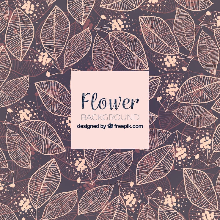Vector gratuito fondo floral dibujado a mano con estilo colorido