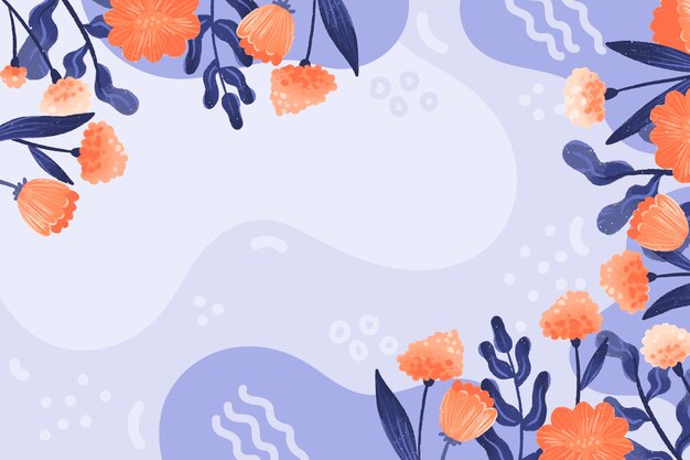 fondo floral dibujado a mano