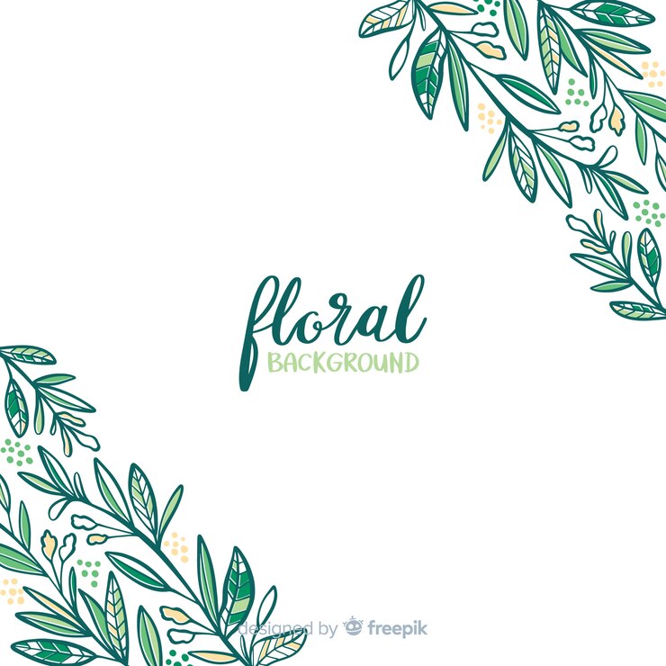 Vector gratuito fondo floral dibujado a mano