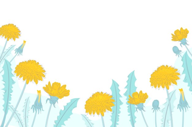 Fondo floral dibujado a mano