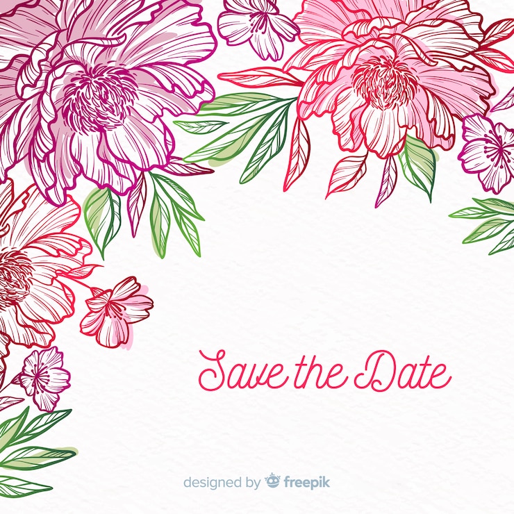 Vector gratuito fondo floral dibujado a mano
