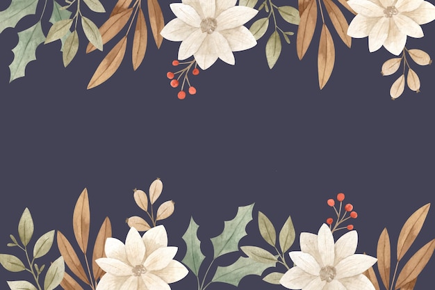 Vector gratuito fondo floral dibujado a mano