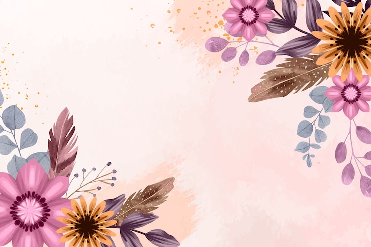 Vector gratuito fondo floral de diseño plano