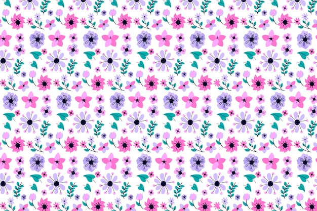 Fondo floral ditsy botánico