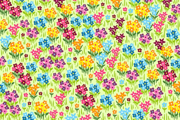 Vector gratuito fondo floral ditsy