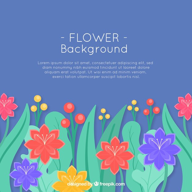 Fondo floral con espacio para texto