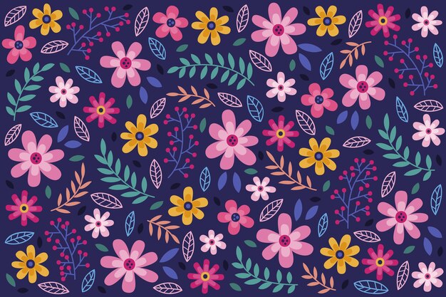 Fondo floral sin fisuras de la margarita
