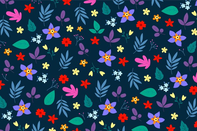 Fondo floral con motivo ditsy