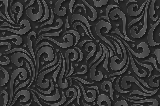 Fondo floral ornamental abstracto