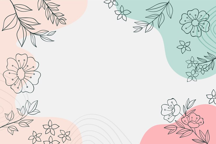Vector gratuito fondo floral plano